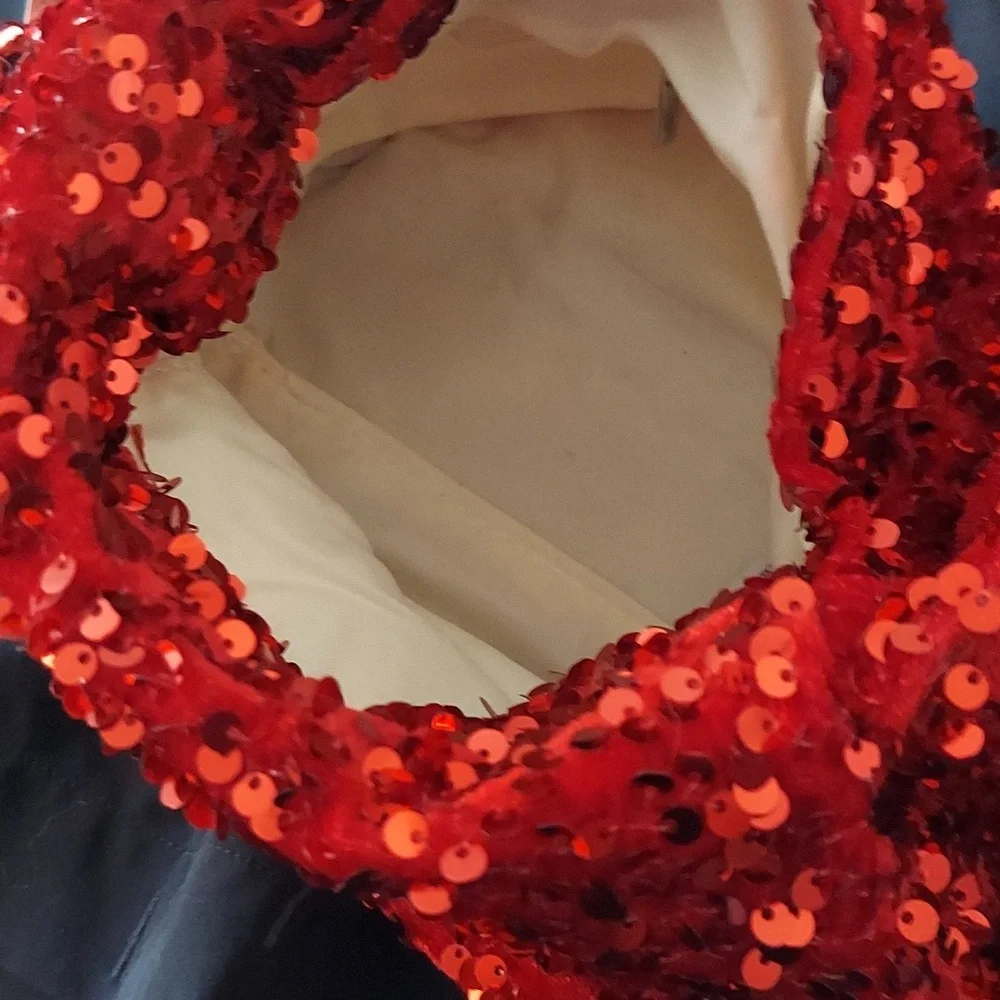 MOST WANTED Red Sequin Handbag - Picture 11 of 12